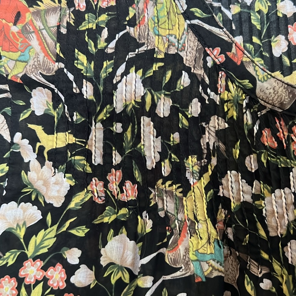 J Crew hunting scene popover blouse - Picture 3 of 8